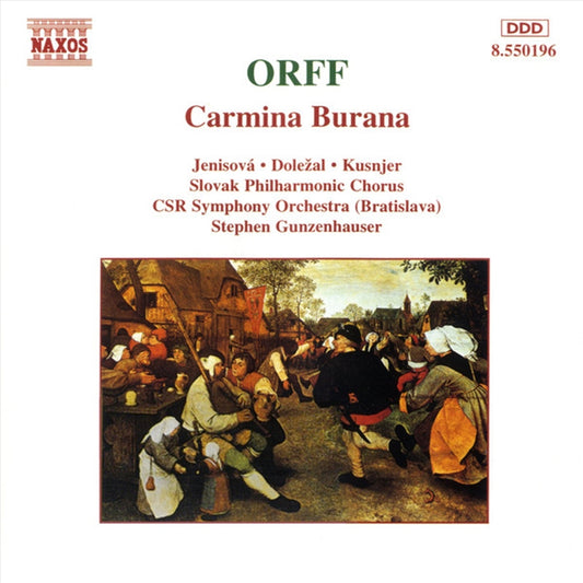 Orff's Carmina Burana CD Album - Performed by Slovak Philharmonic Orchestra