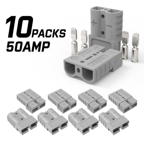 X-BULL 50A Anderson Style Plug Connectors - 10 Pack