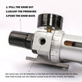 X-BULL Air Compressor Filter Regulator Lubricator 1/4in BSP