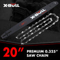 X-BULL 20'' Chainsaw Bar and Chain 0 .325 Pitch Gauge 76 Link Universal - SuperSaverAU - view 1