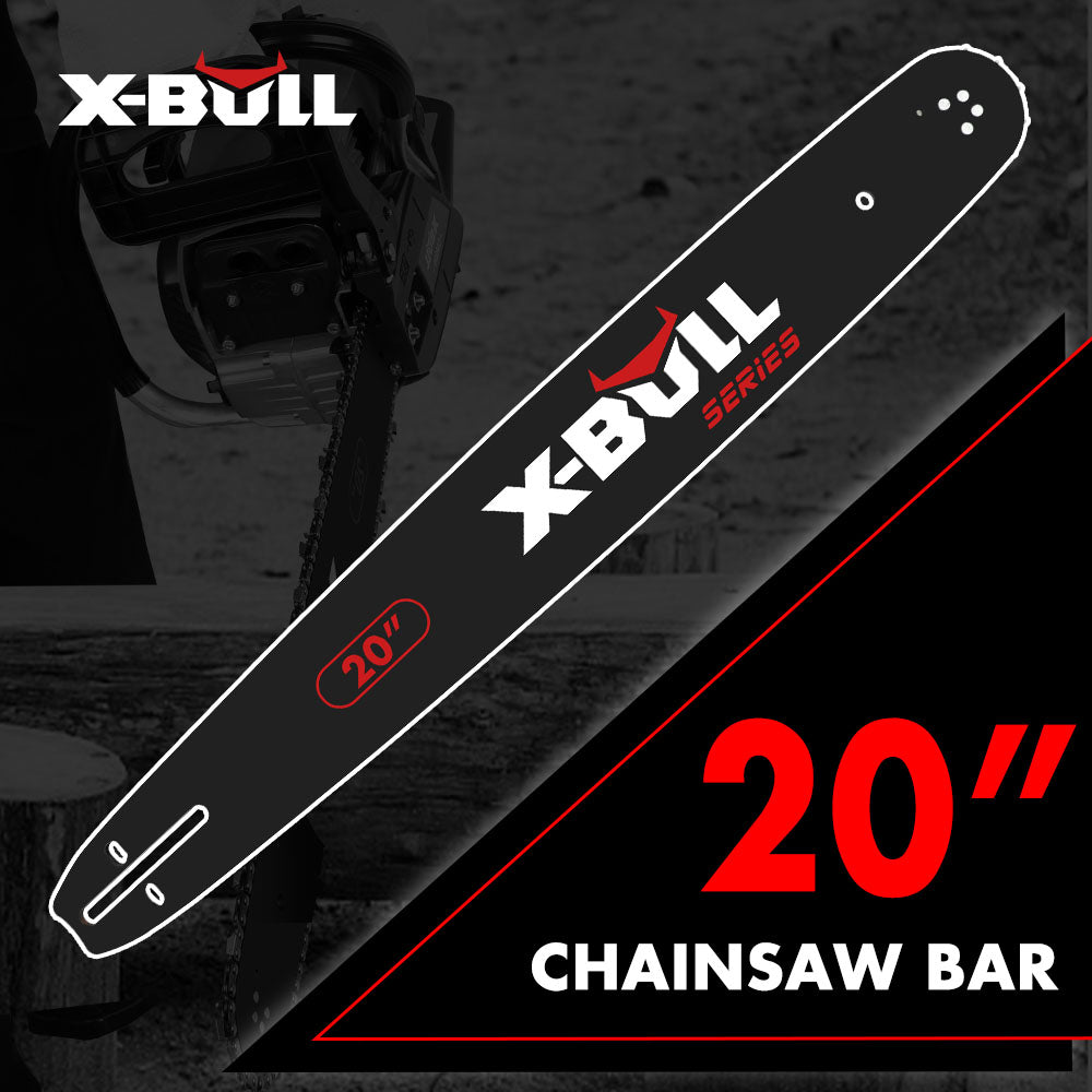 X-BULL 20'' Chainsaw Bar and Chain 0 .325 Pitch Gauge 76 Link Universal - SuperSaverAU - view 6