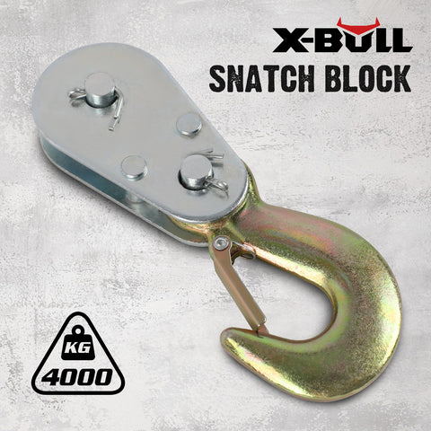 X-BULL 4 Ton Snatch Block Pulley Hook