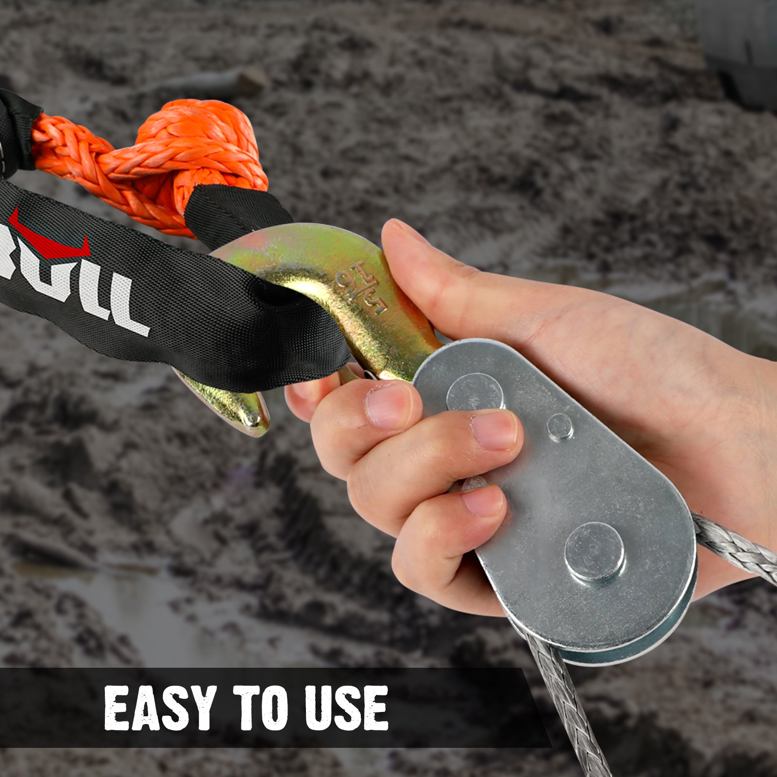 X-BULL 4 Ton Snatch Block Pulley Hook