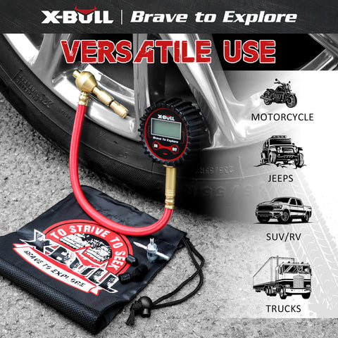 X-BULL Digital Tyre Pressure Gauge 250PSI with LED Display