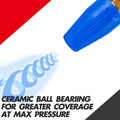 X-BULL Pressure Washer Turbo Nozzle Head 4000PSI 1/4 BSP - Blue