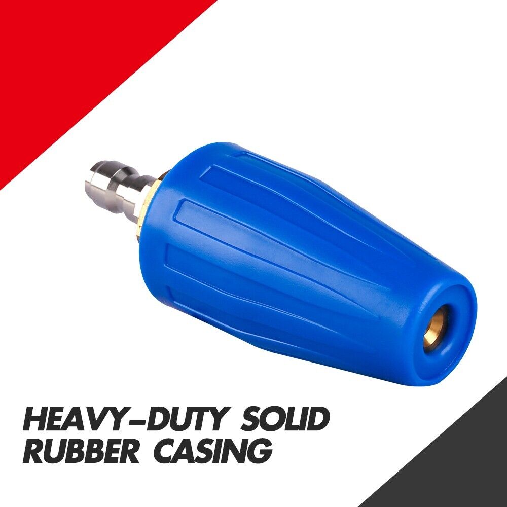 X-BULL Pressure Washer Turbo Nozzle Head 4000PSI 1/4 BSP - Blue