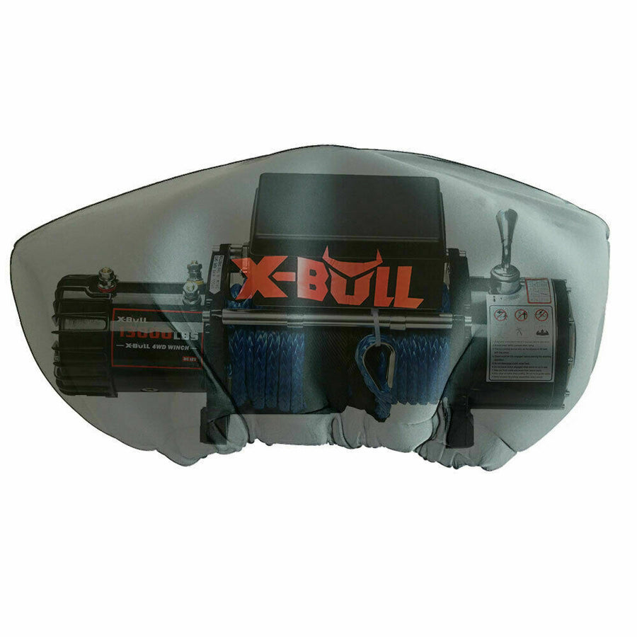X-BULL Waterproof Winch Cover 8000-17000lbs Black
