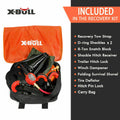 X-BULL 11 Piece 4WD Winch Recovery Kit Black