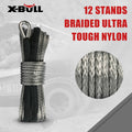 X-BULL 5.5mm x 13m Synthetic Winch Rope 4WD Recovery