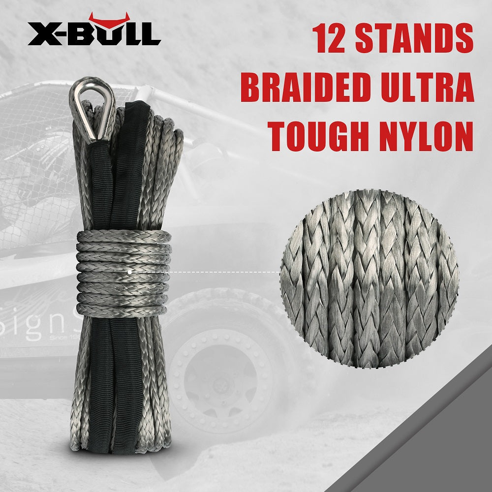 X-BULL 5.5mm x 13m Synthetic Winch Rope 4WD Recovery