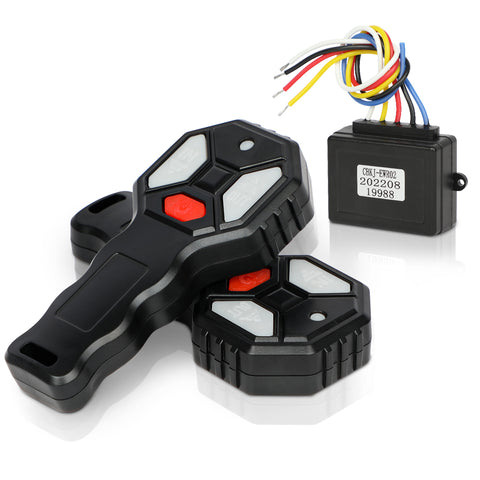 X-BULL 2x Wireless Winch Remote Control 12V Handset Switch - 150ft