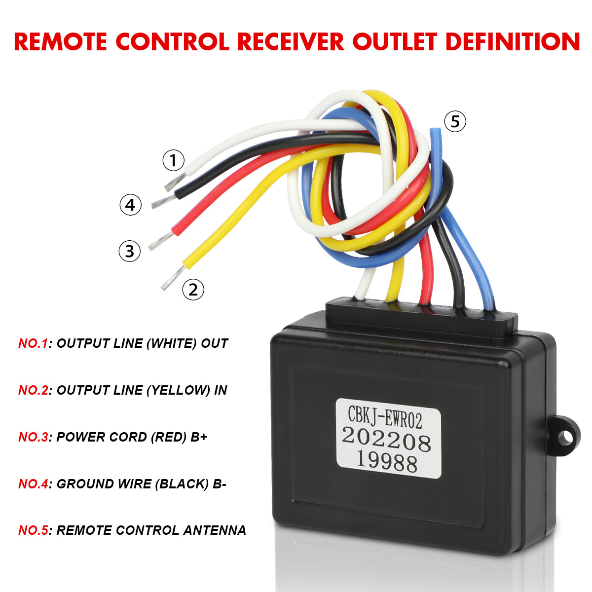 X-BULL 2x Wireless Winch Remote Control 12V Handset Switch - 150ft