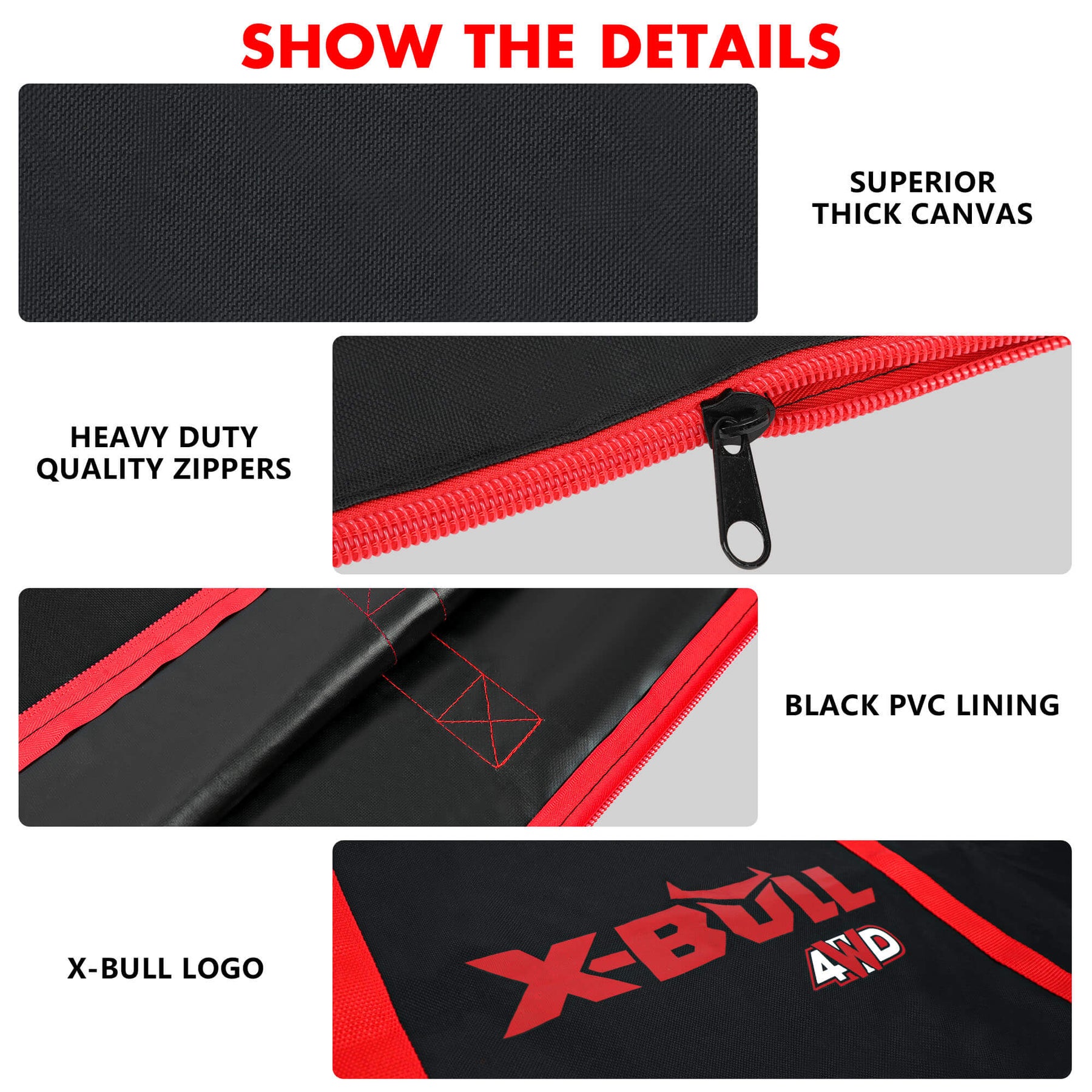 X-BULL Recovery Tracks Carry Bag 4x4 Extraction TRED Bag - Black