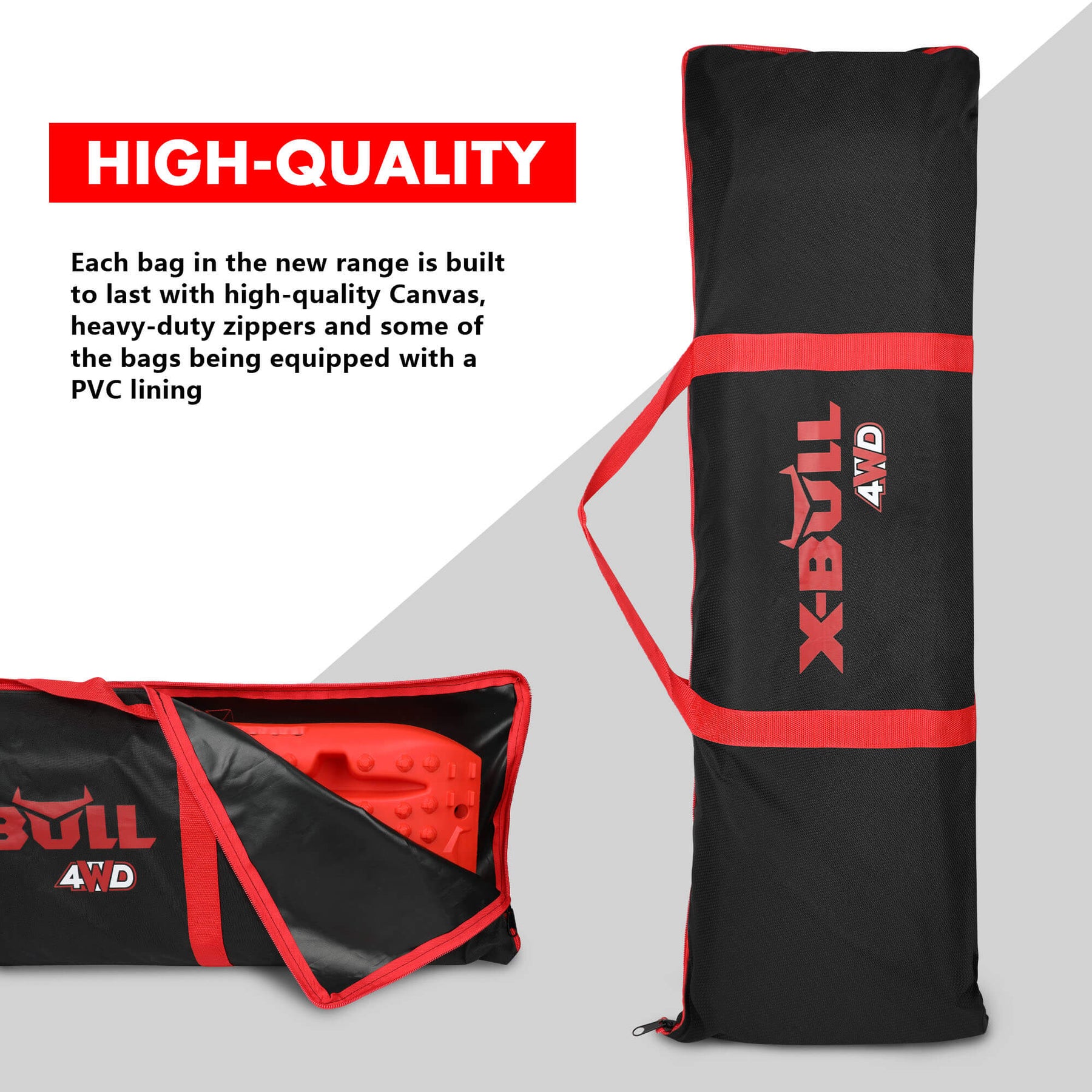 X-BULL Recovery Tracks Carry Bag 4x4 Extraction TRED Bag - Black