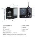 Water Jet Black Dental Flosser 1000ml Electric Oral Pressure Irrigator with 5 Tips - SuperSaverAU - view 6