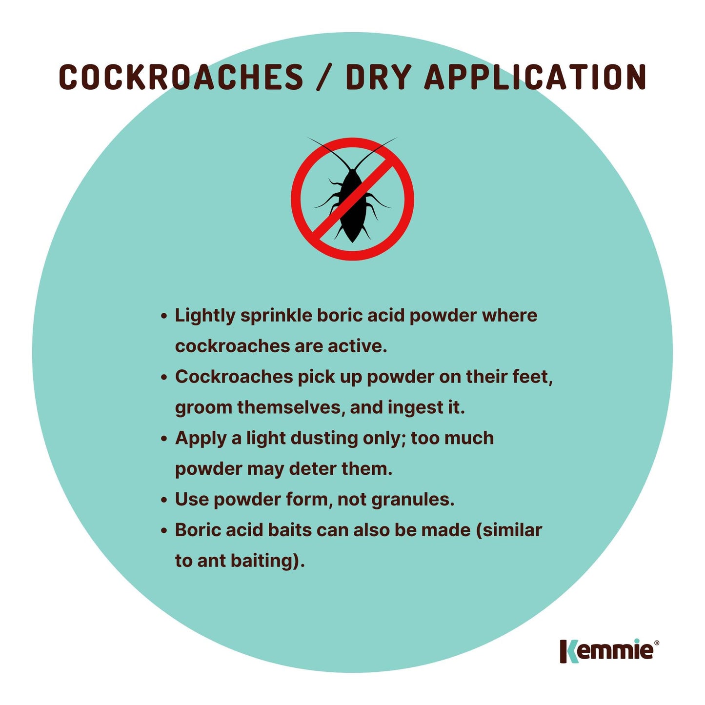 Boric Acid Powder 2Kg - 99.9% Pure, Fully Soluble, Pest Control for Ants & Cockroaches