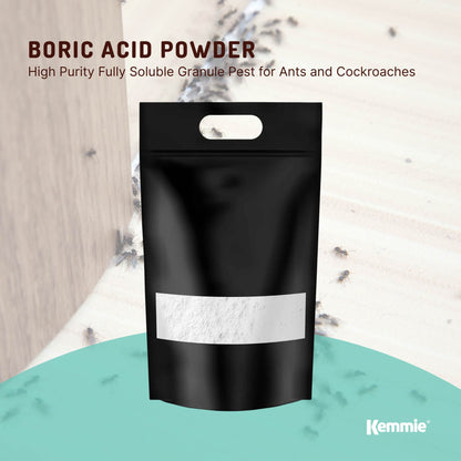 Boric Acid Powder 5Kg - 99.9% Pure, Fully Soluble, Pest Control for Ants & Cockroaches