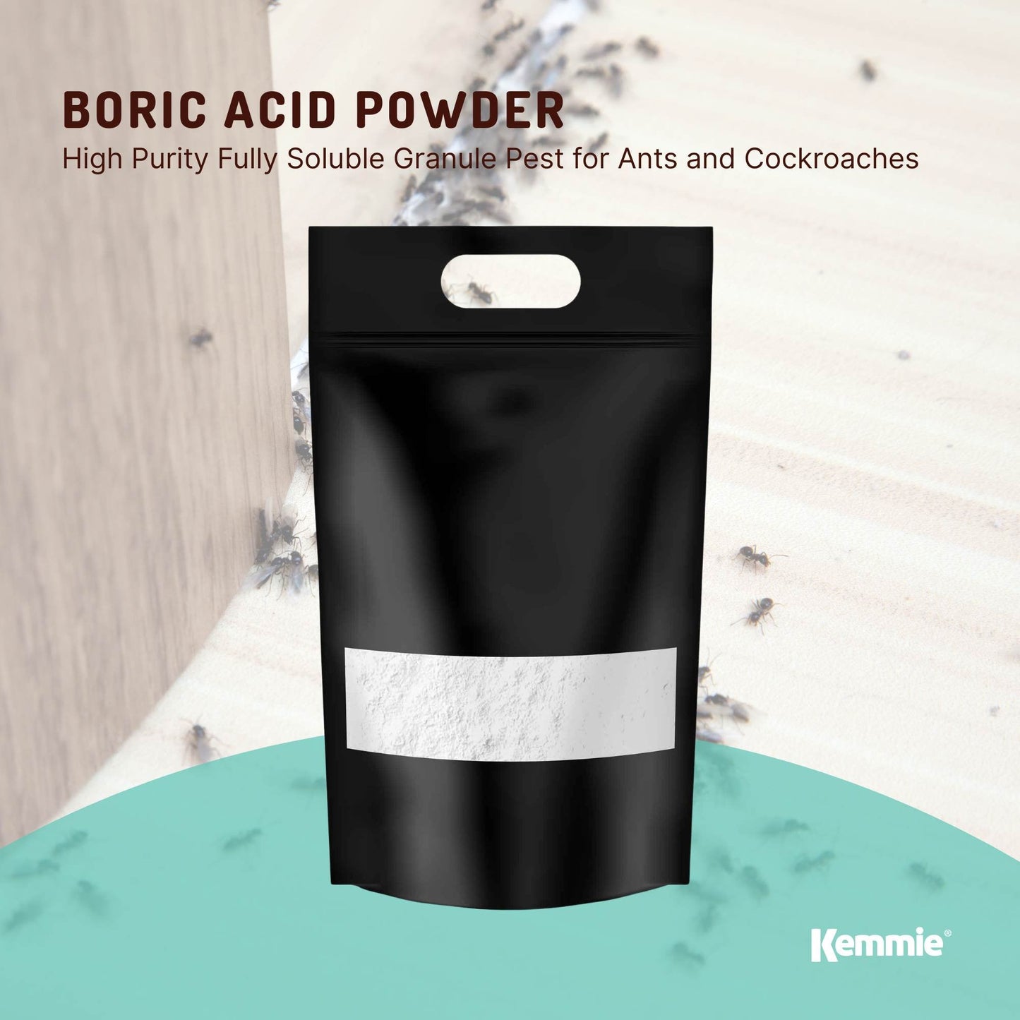 Boric Acid Powder 10Kg - High Purity, Fully Soluble, Pest Control for Ants & Cockroaches