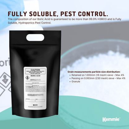 Boric Acid Powder 10Kg - High Purity, Fully Soluble, Pest Control for Ants & Cockroaches