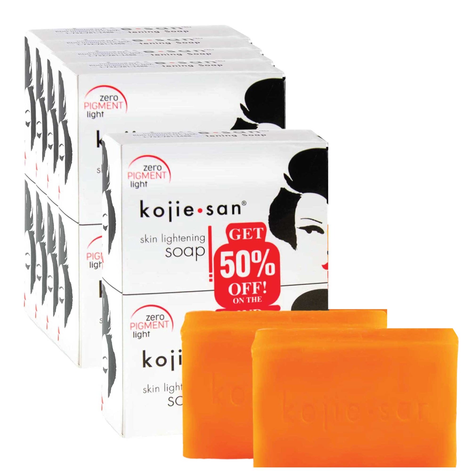Kojie San Original Kojic Acid Soap Bar 5x135g 5 Twin Packs - SuperSaverAU - view 1