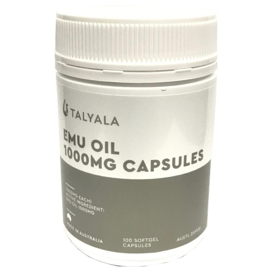 Emu Oil Capsules Pure 100 x 1000mg - Eczema Cholesterol Skin Hair Pain Arthritis - SuperSaverAU - view 1