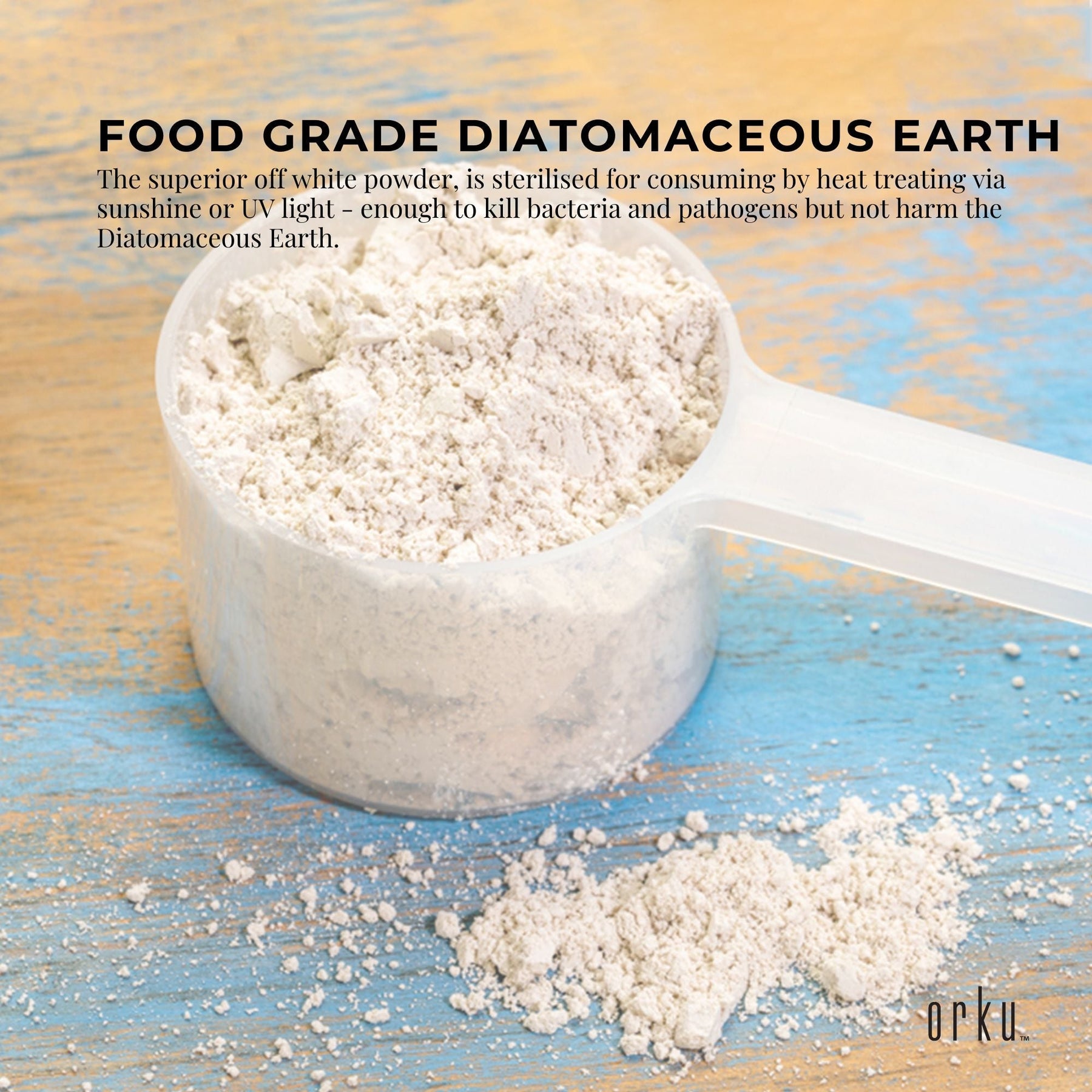 1Kg Organic Fine Diatomaceous Earth - Food Grade Fossil Shell Flour Powder - SuperSaverAU - view 6