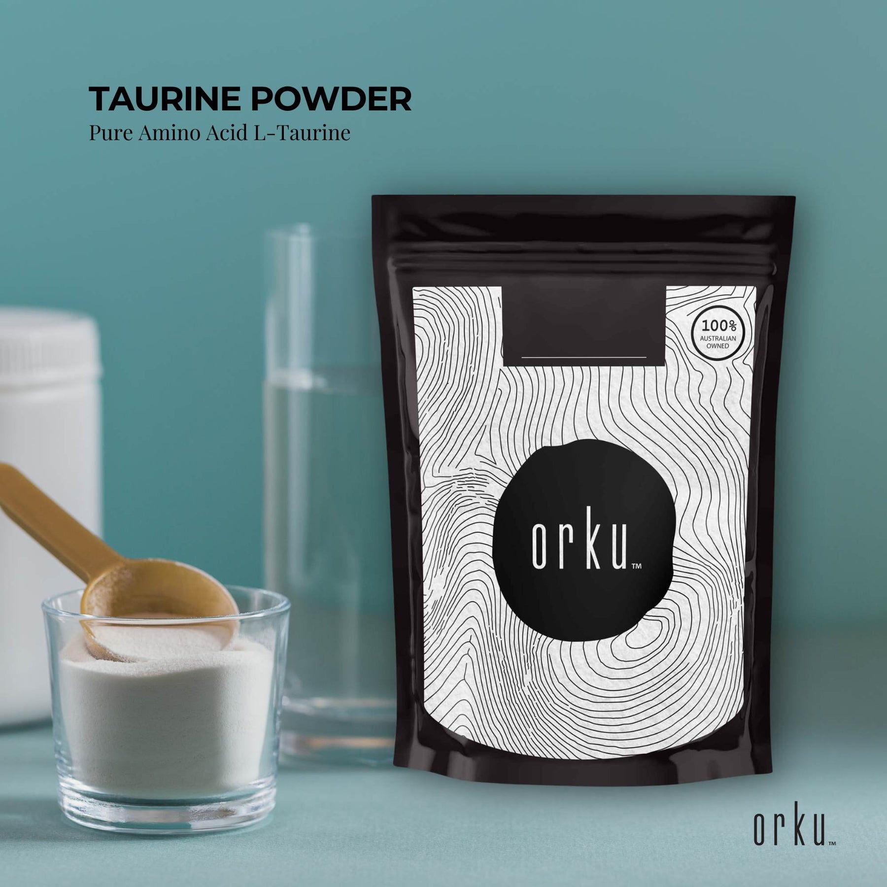 50g Taurine Powder - Pure Amino Acid Food Grade L-Taurine Vitamin Supplement - SuperSaverAU - view 2