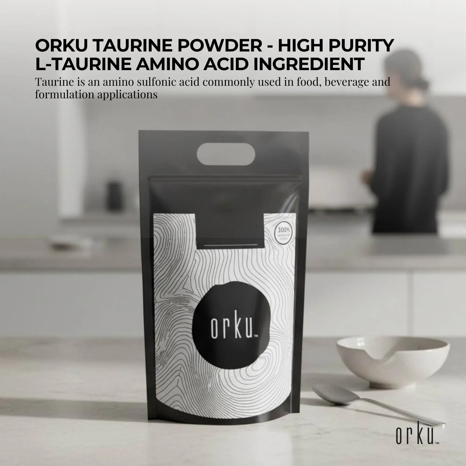 5Kg Taurine Powder - Pure Amino Acid Food Grade L-Taurine Vitamin Supplement