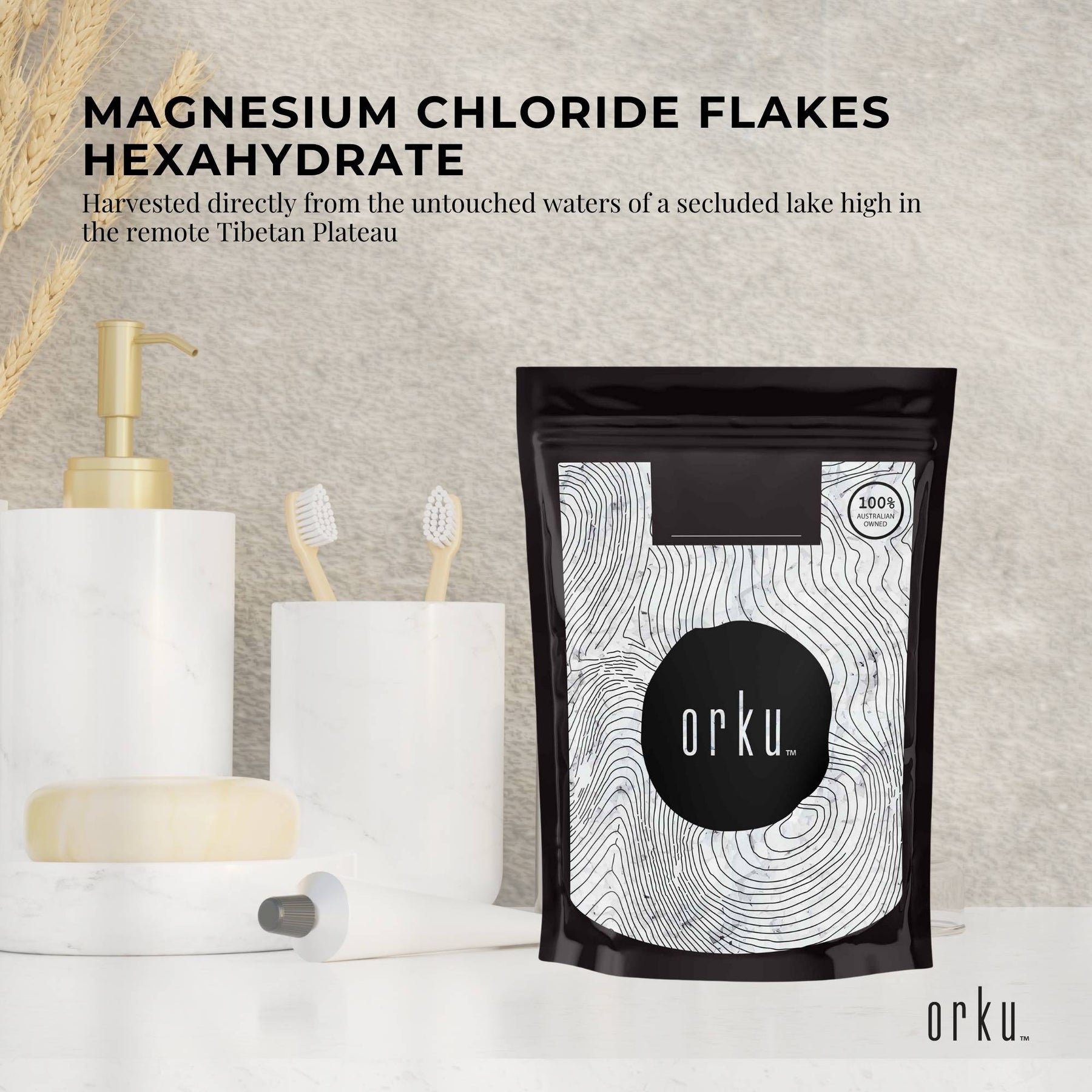 400g Magnesium Chloride Flakes Hexahydrate - Organic USP Food Grade Bath Salt - SuperSaverAU - view 2
