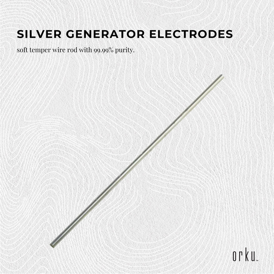 2x 7" Silver Rods 18 Gauge 99.99% High Purity Fine Soft Wire Colloidal Electrode - SuperSaverAU - view 1