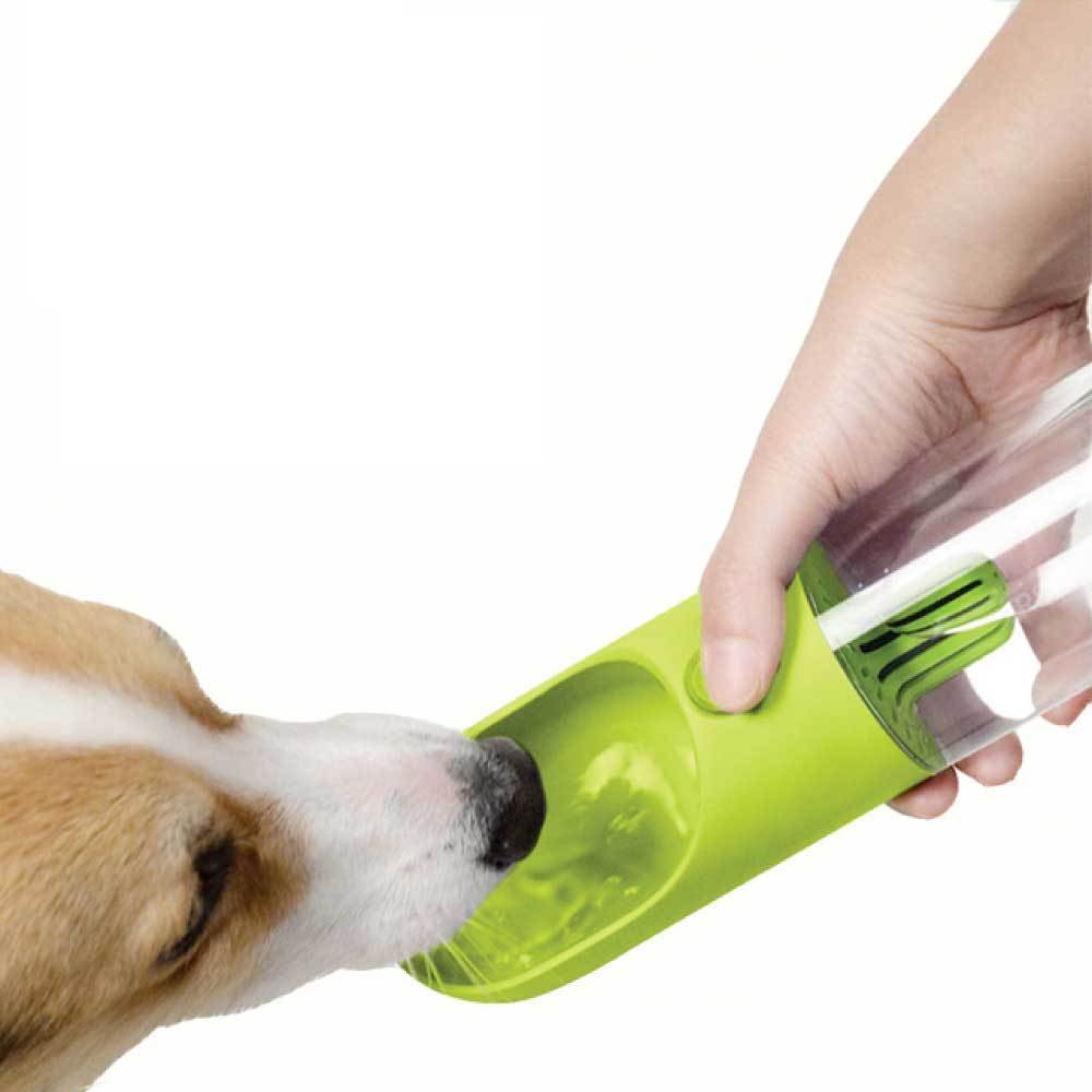 Portable Pet Water Bottle 380ml with Filter - Travel Drinking Cup for Dogs Cats - SuperSaverAU - view 3