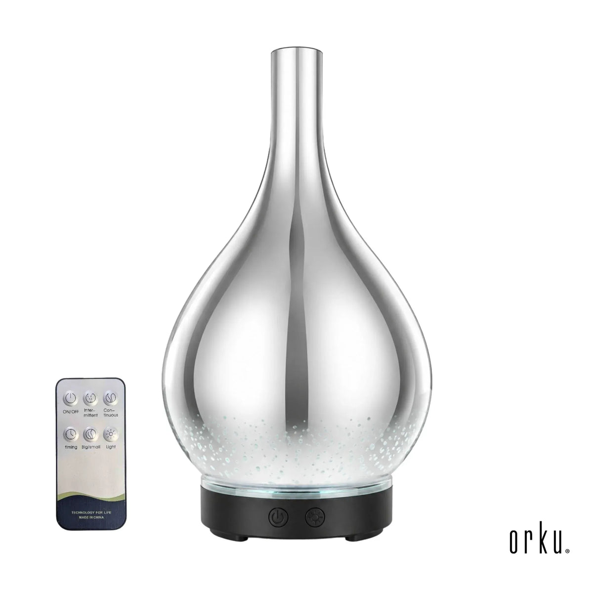 Premium 100ml Mirror 3D Fireworks USB Aroma Diffuser with LED Lights
