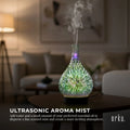 Premium 100ml Mirror 3D Fireworks USB Aroma Diffuser with LED Lights