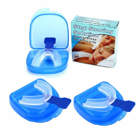 3x Adjustable Anti Snoring Mouthguards Soft Silicone Mouthpiece with Breathing Hole - SuperSaverAU - view 1