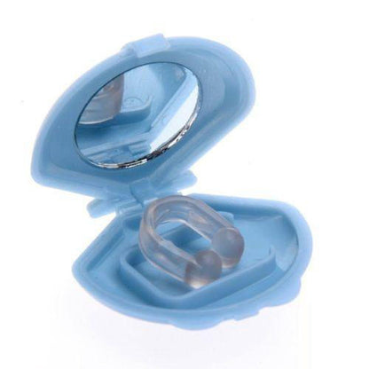 Silicone Anti Snoring Aid Device - 5x Nose Clips with Protective Cases