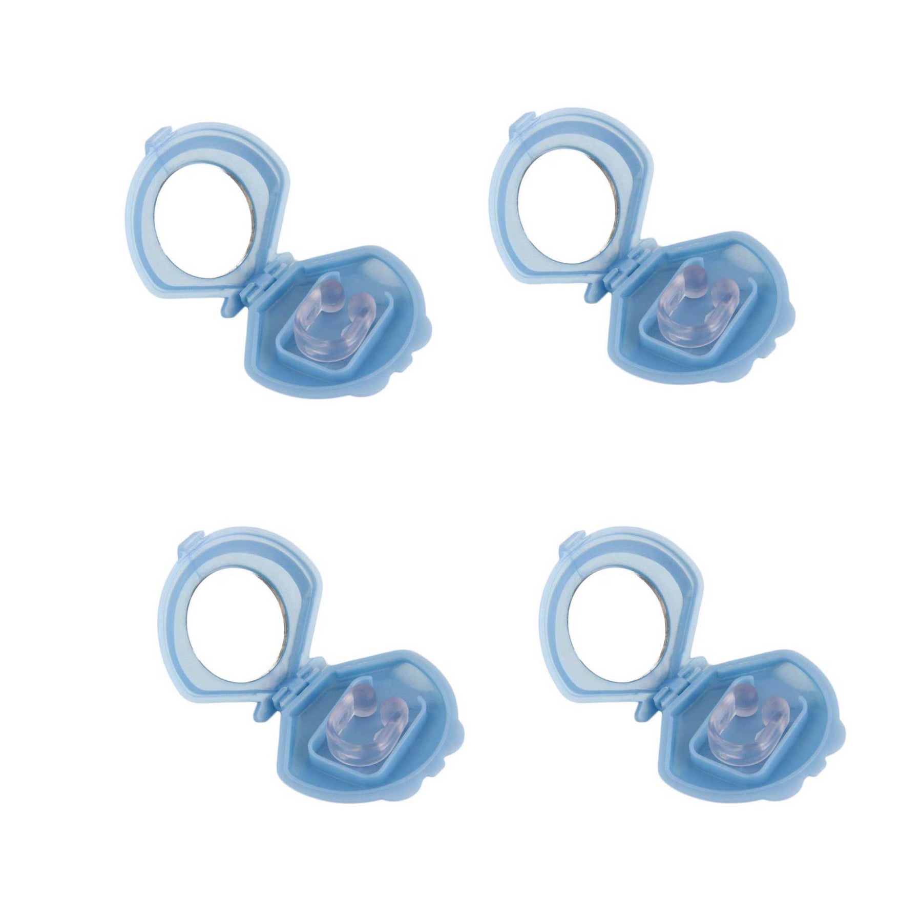 4x Silicone Anti Snoring Nose Clips Sleeping and Breathing Devices with Protective Cases - SuperSaverAU - view 1