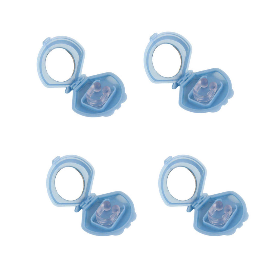 4x Silicone Anti Snoring Nose Clips Sleeping and Breathing Devices with Protective Cases - SuperSaverAU - view 1