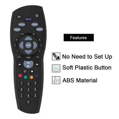 Tooleroo 2x Black Foxtel PayTV Remote Controls for Foxtel MyStar SKY NZ