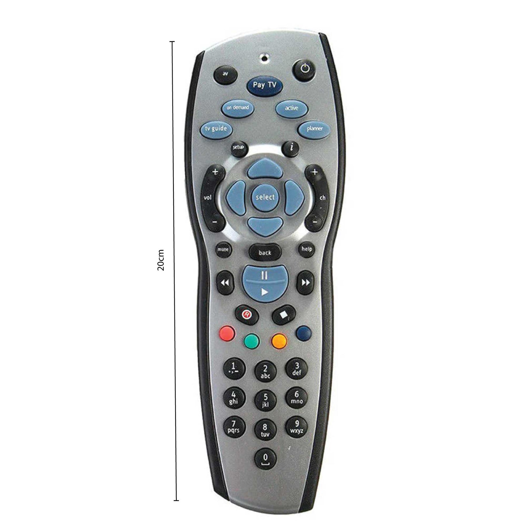 2x Tooleroo PayTV Remote Control Compatible with Foxtel MYSTAR SKY NZ  -  Silver - SuperSaverAU - view 2