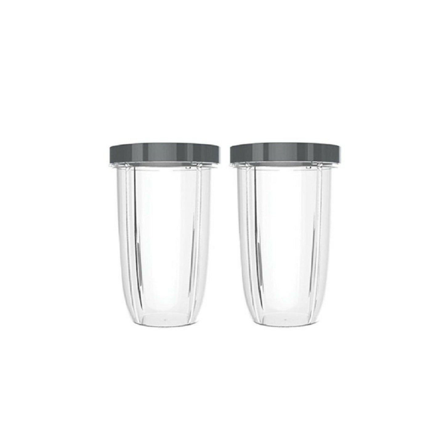 For Nutribullet 2 Tall Cups + 2 Stay Fresh Lid For Nutri 600 and 900 Models