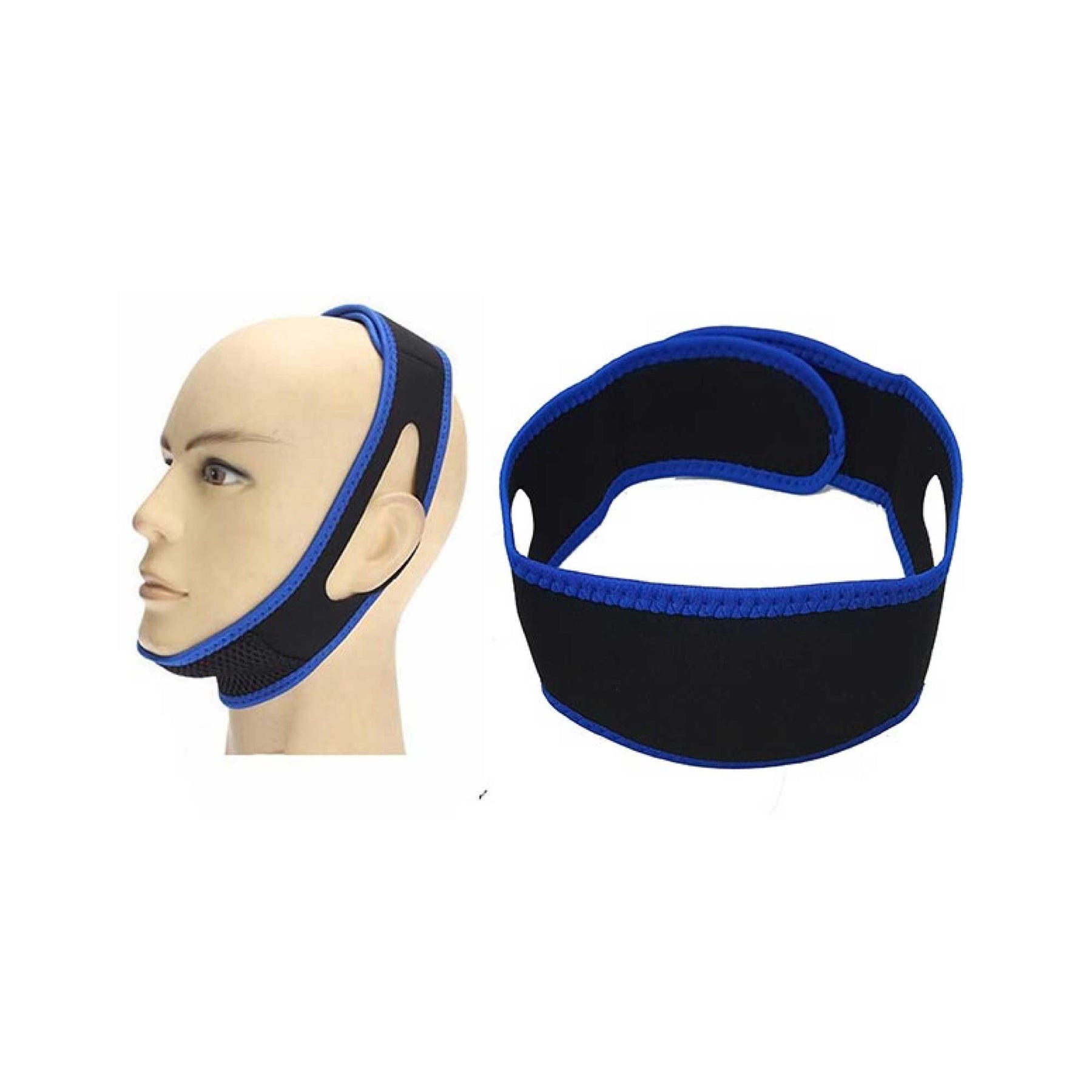 Anti Snoring Solution 3x Adjustable Neoprene Chin Strap Jaw Brace Sleep Aid - SuperSaverAU - view 2