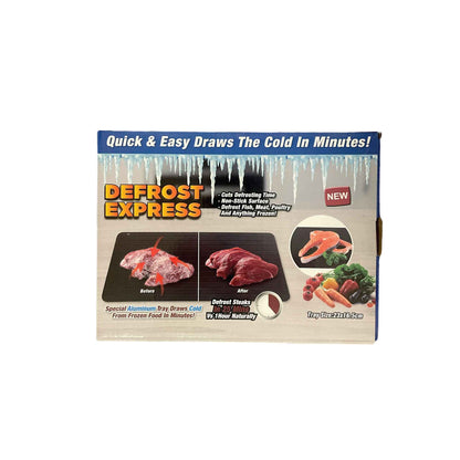 Defrost Express Aluminium Meat Defrosting Tray with Non-Stick Surface