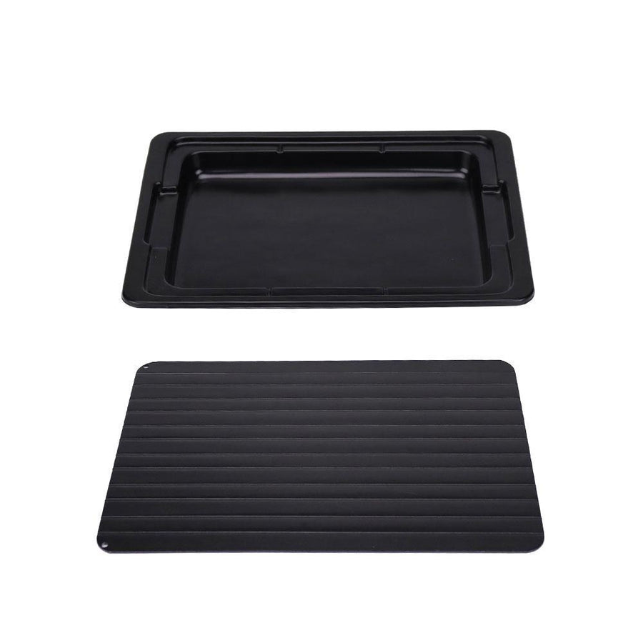 Premium Large Aluminium Fast Defrosting Meat Tray with Water Box