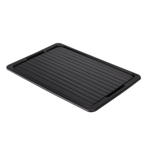 Premium Large Aluminium Fast Defrosting Meat Tray with Water Box