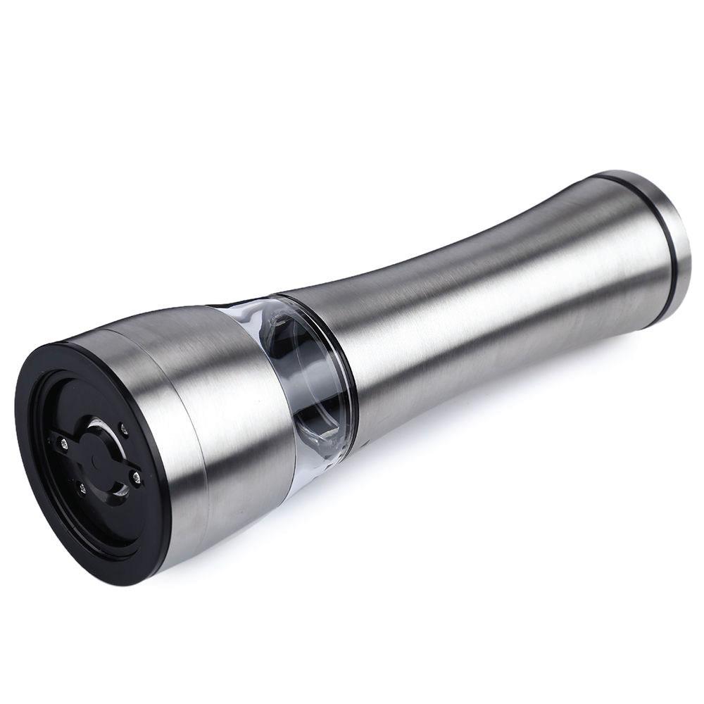 Electrical Stainless Steel Salt & Pepper Mill, 75ml, Adjustable Coarseness, Battery Operated - SuperSaverAU - view 2