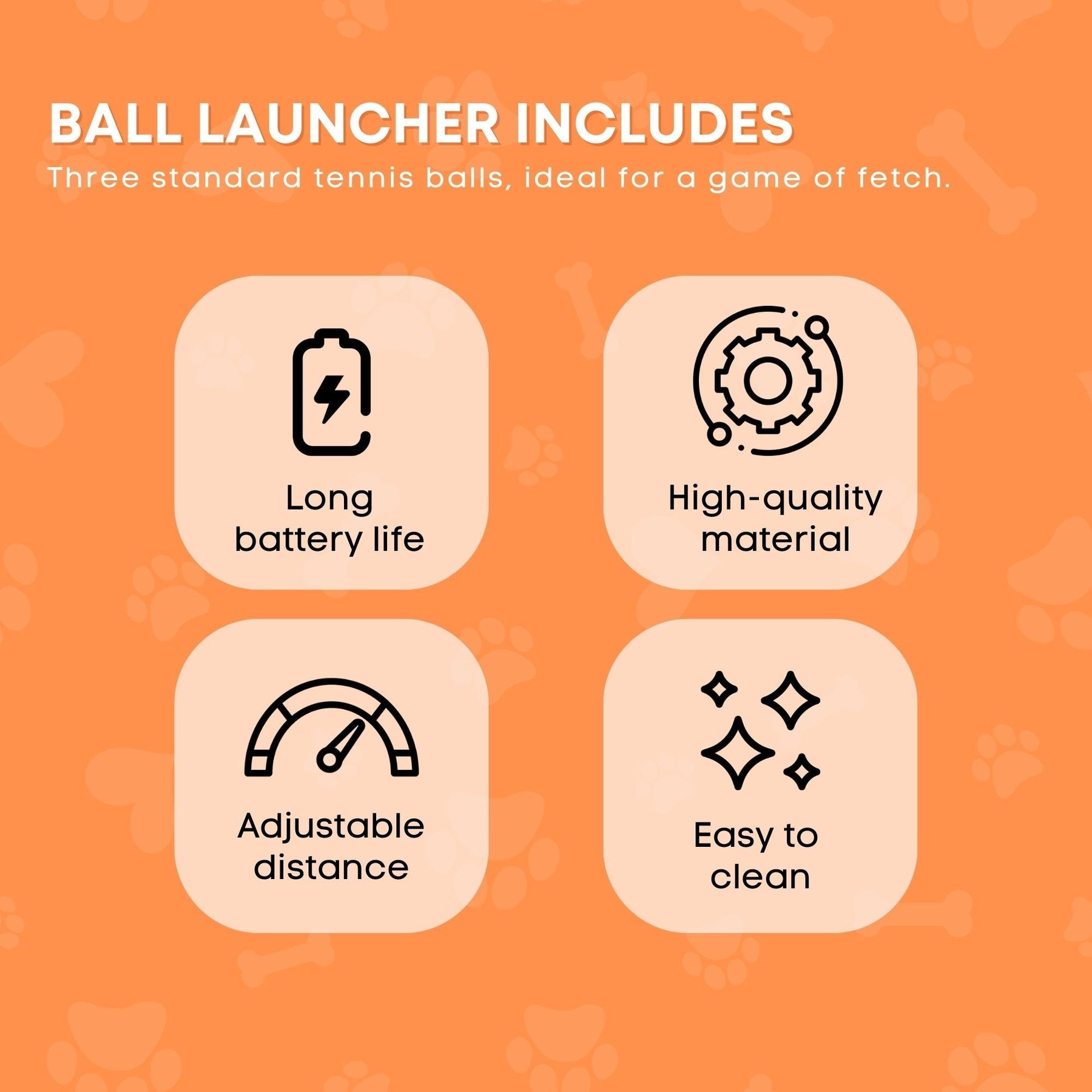 All For Paws Hyper Fetch Dog Toy Maxi - Automatic Ball Launcher, 3 Tennis Balls, Rechargeable - SuperSaverAU - view 3