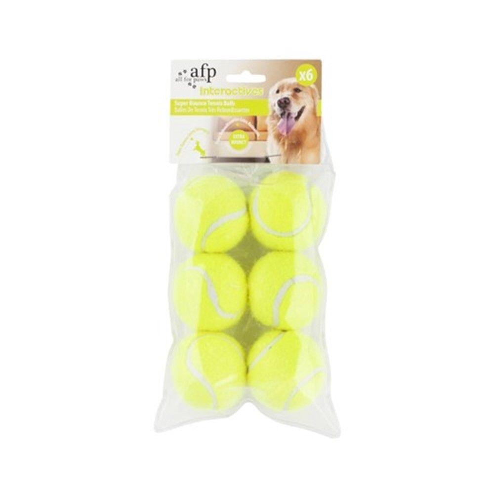 All For Paws 6 Pack Replacement Balls, 5cm Diameter, Durable Rubber & Poly