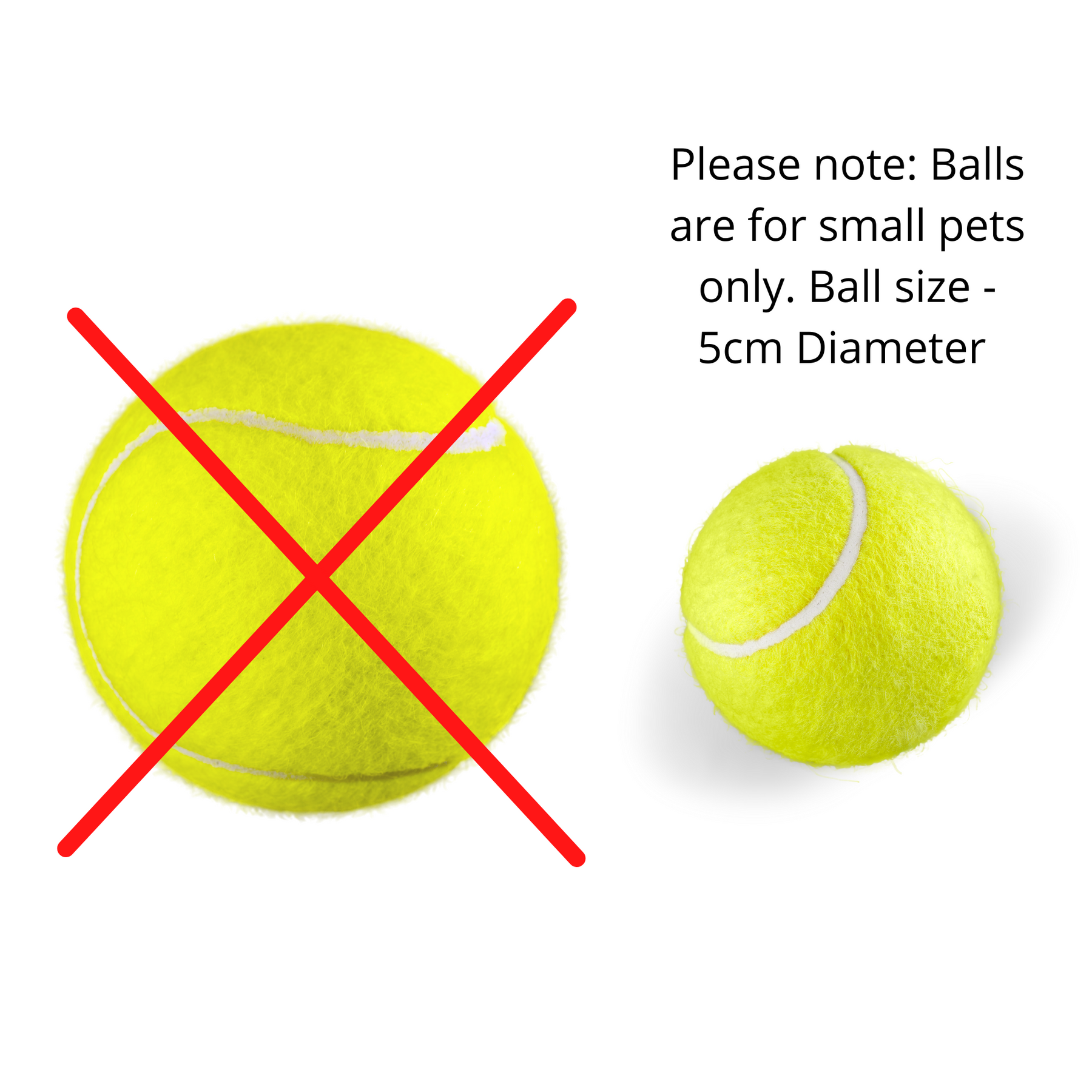 All For Paws 6 Pack Replacement Balls, 5cm Diameter, Durable Rubber & Poly - SuperSaverAU - view 2