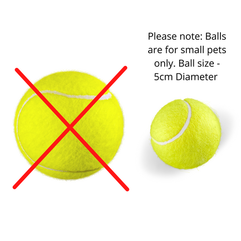 All For Paws 6 Pack Replacement Balls, 5cm Diameter, Durable Rubber & Poly - SuperSaverAU - view 2