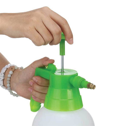 2L Handheld Garden Pressure Sprayer - Plastic Pump with Adjustable Nozzle